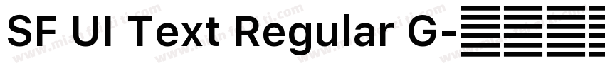 SF UI Text Regular G字体转换